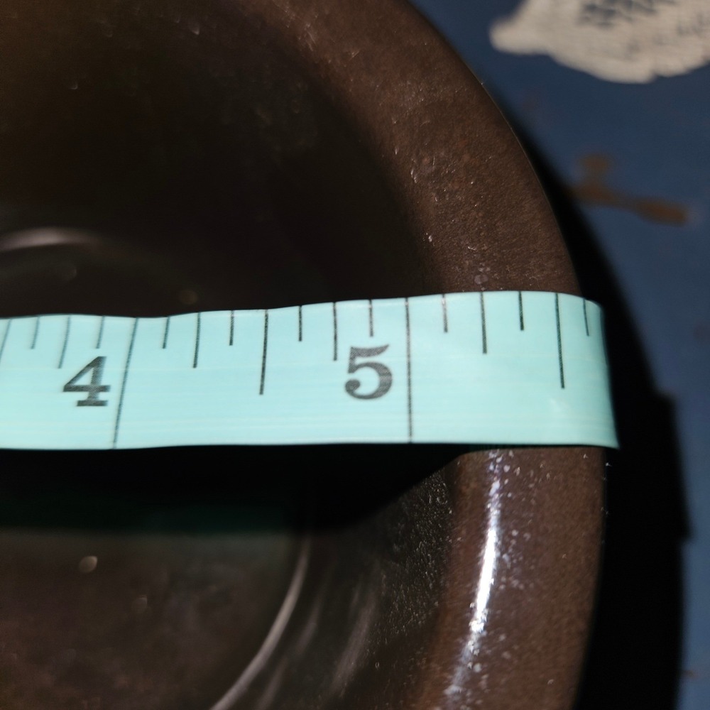Franciscan Interpace Earthenware Bowl Brown Green Banded Vintage MCM USA 5.25in - Picture 7 of 7